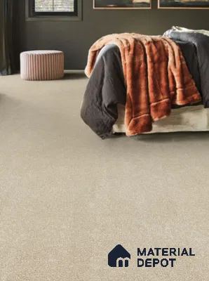 792-Cream Royal Touch Series 30 Meter x 4 Meter 100% Solution Dyed DUPONT Super Soft Olefin Fiber Carpet Tile - 16 mm