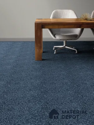 794-Blue Royal Touch Series 30 Meter x 4 Meter 100% Solution Dyed DUPONT Super Soft Olefin Fiber Carpet Tile - 16 mm