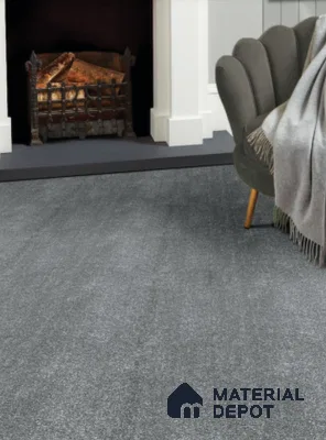 795-Grey Royal Touch Series 30 Meter x 4 Meter 100% Solution Dyed DUPONT Super Soft Olefin Fiber Carpet Tile - 16 mm
