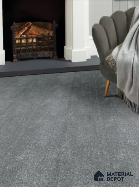 795-Grey Royal Touch Series 30 Meter x 4 Meter 100% Solution Dyed DUPONT Super Soft Olefin Fiber Carpet Tile - 16 mm