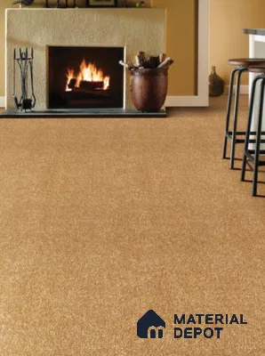 797-DarkGold Royal Touch Series 5.79 Meter x 4 Meter 100% Solution Dyed DUPONT Super Soft Olefin Fiber Carpet Tile - 16 mm
