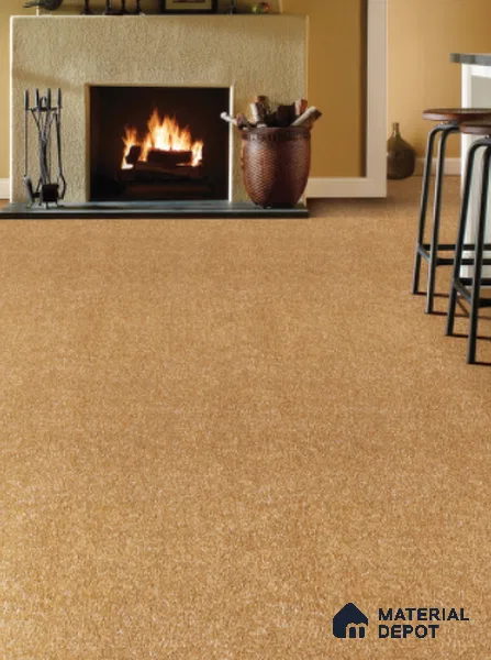 797-DarkGold Royal Touch Series 5.79 Meter x 4 Meter 100% Solution Dyed DUPONT Super Soft Olefin Fiber Carpet Tile - 16 mm