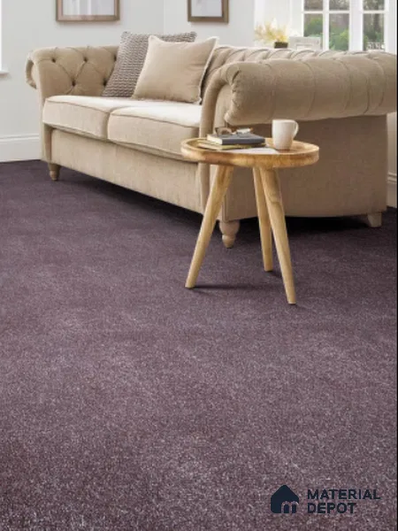 798-Lilac Royal Touch Series 30 Meter x 4 Meter 100% Solution Dyed DUPONT Super Soft Olefin Fiber Carpet Tile - 16 mm