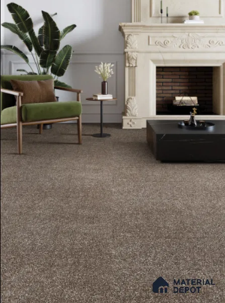 799-Brown Royal Touch Series 30 Meter x 4 Meter 100% Solution Dyed DUPONT Super Soft Olefin Fiber Carpet Tile - 16 mm