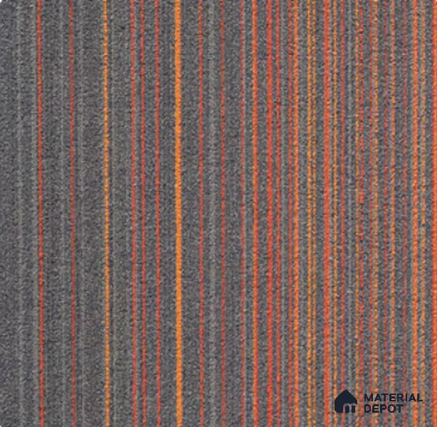 CS 282 B-Orange/Grey Colourspace Series 500x500 mm 100% Nylon Graphic Loop Pile/PVC Back Carpet Tile - 5 mm