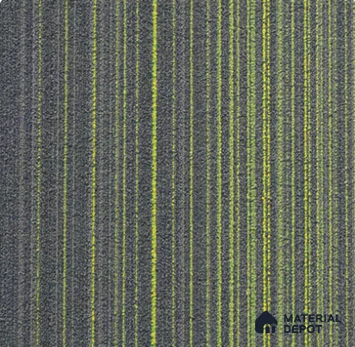 CS 283 B-Green/Grey Colourspace Series 500x500 mm 100% Nylon Graphic Loop Pile/PVC Back Carpet Tile - 5 mm