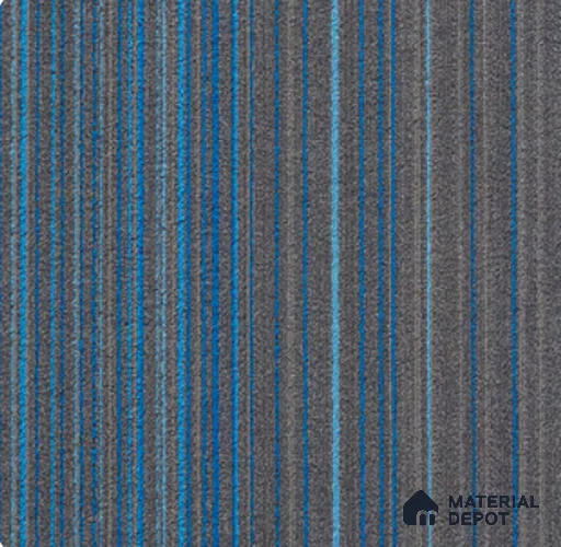 CS 284 B-Blue/Grey Colourspace Series 500x500 mm 100% Nylon Graphic Loop Pile/PVC Back Carpet Tile - 5 mm