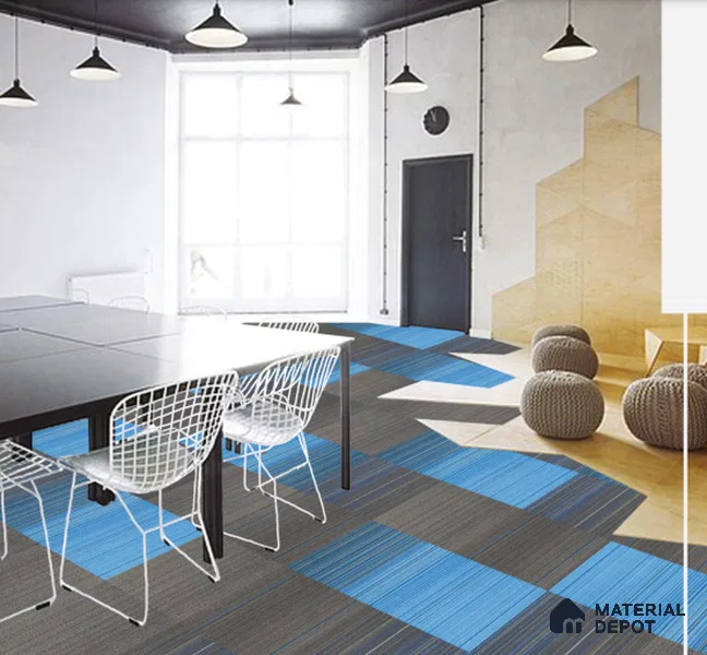 CS 285-Grey Colourspace Series 500x500 mm 100% Nylon Graphic Loop Pile/PVC Back Carpet Tile - 5 mm