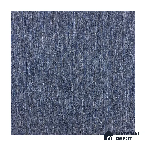 Blue Carpet Tile 50 x 50 cm | Strudon BCF Fibre Non Woven Lutrador Primary Backing - 7 mm | 10 Year Carpet Wear Warranty