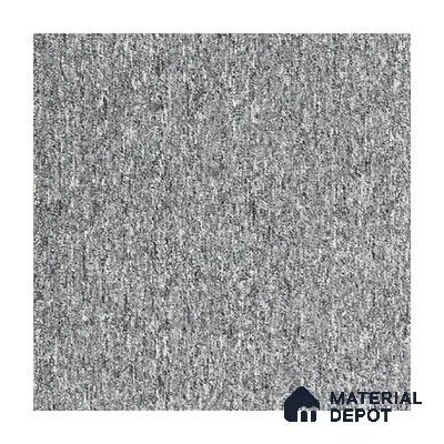 Light Grey Carpet Tile 50 x 50 cm | Strudon BCF Fibre Non Woven Lutrador Primary Backing - 7 mm | 10 Year Carpet Wear Warranty