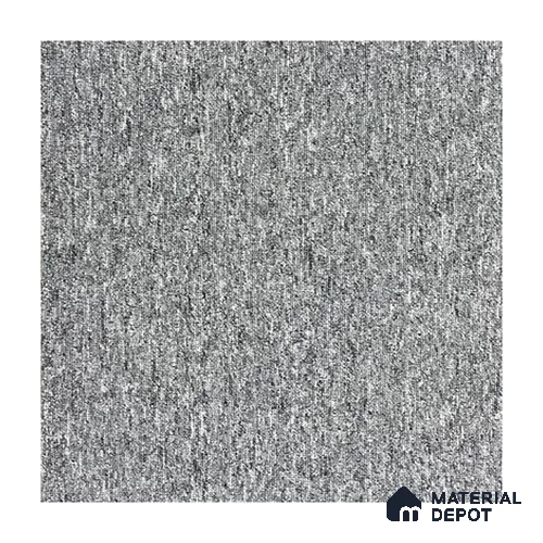 Light Grey Carpet Tile 50 x 50 cm | Strudon BCF Fibre Non Woven Lutrador Primary Backing - 7 mm | 10 Year Carpet Wear Warranty