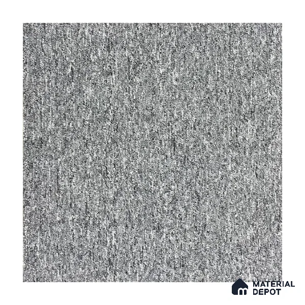 Light Grey Carpet Tile 50 x 50 cm | Strudon BCF Fibre Non Woven Lutrador Primary Backing - 7 mm | 10 Year Carpet Wear Warranty