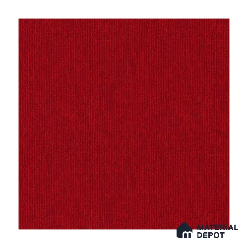 Velvet Red Carpet Tile CF 00079 F 50 x 50 cm | Strudon BCF Fibre Non Woven Lutrador Primary Backing - 7 mm | 10 Year Carpet Wear Warranty