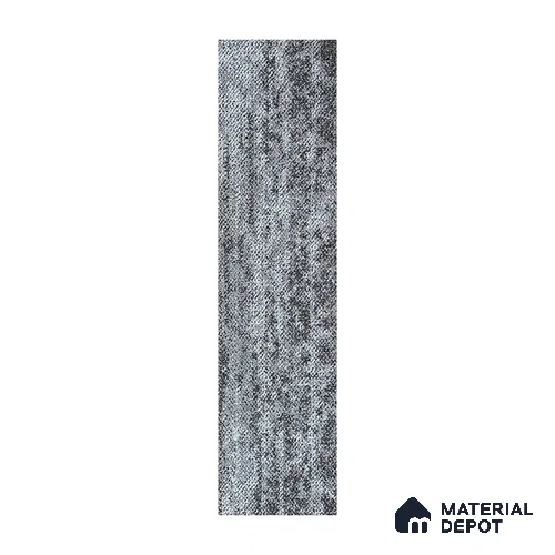 Grey 100 x 25 cm PVC Back Carpet Tile - 6.5 mm | 10 Year Carpet Wear Warranty