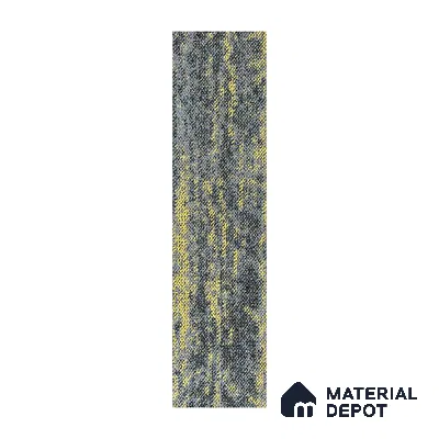 Yellow 100 x 25 cm PVC Back Carpet Tile - 6.5 mm | 10 Year Carpet Wear Warranty