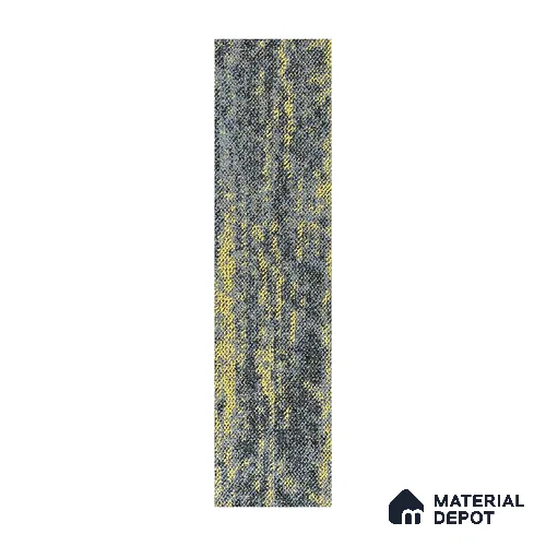 Yellow 100 x 25 cm PVC Back Carpet Tile - 6.5 mm | 10 Year Carpet Wear Warranty