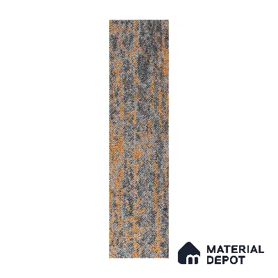 Orange 100 x 25 cm PVC Back Carpet Tile - 6.5 mm | 10 Year Carpet Wear Warranty