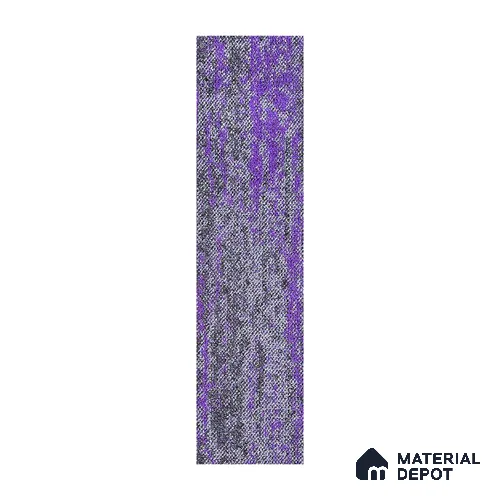 Purple 100 x 25 cm PVC Back Carpet Tile - 6.5 mm | 10 Year Carpet Wear Warranty