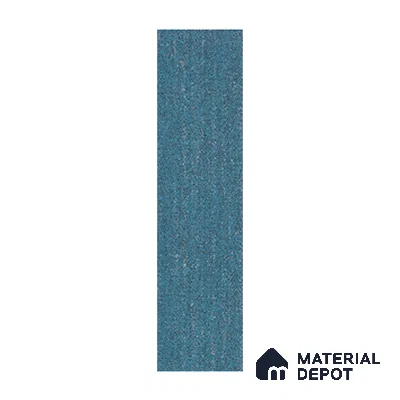 Blue Carpet Tile CF 00099 D 25 x 100 cm | PVC Backing 100% Solution Dyed Nylon - 7 mm | 10 Year Carpet Wear Warranty