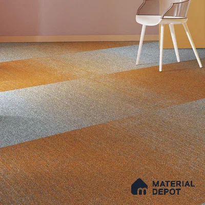 Orange Carpet Tile CF 00099 F 25 x 100 cm | PVC Backing 100% Solution Dyed Nylon - 7 mm | 10 Year Carpet Wear Warranty