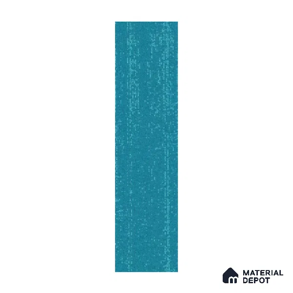 Teal Accent Carpet Tile CF 00103 G 25 x 100 cm | PVC (Glass Enforced) Backing 100% Solution Dyed Nylon - 7 mm | 10 Year Carpet Wear Warranty
