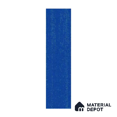 Blue Accent Carpet Tile CF 00103 H 25 x 100 cm | PVC (Glass Enforced) Backing 100% Solution Dyed Nylon - 7 mm | 10 Year Carpet Wear Warranty