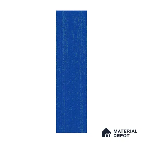 Blue Accent Carpet Tile CF 00103 H 25 x 100 cm | PVC (Glass Enforced) Backing 100% Solution Dyed Nylon - 7 mm | 10 Year Carpet Wear Warranty
