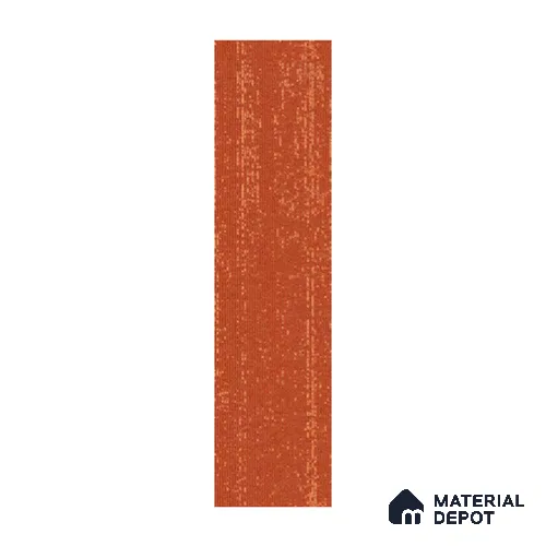 Orange Accent Carpet Tile CF 00103 I 25 x 100 cm | PVC (Glass Enforced) Backing 100% Solution Dyed Nylon - 7 mm | 10 Year Carpet Wear Warranty