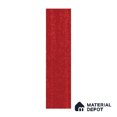 Red Accent Carpet Tile CF 00103 J 25 x 100 cm | PVC (Glass Enforced) Backing 100% Solution Dyed Nylon - 7 mm | 10 Year Carpet Wear Warranty