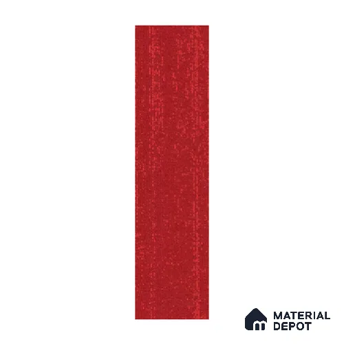 Red Accent Carpet Tile CF 00103 J 25 x 100 cm | PVC (Glass Enforced) Backing 100% Solution Dyed Nylon - 7 mm | 10 Year Carpet Wear Warranty