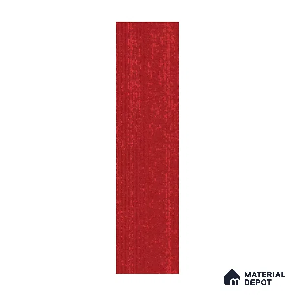 Red Accent Carpet Tile CF 00103 J 25 x 100 cm | PVC (Glass Enforced) Backing 100% Solution Dyed Nylon - 7 mm | 10 Year Carpet Wear Warranty