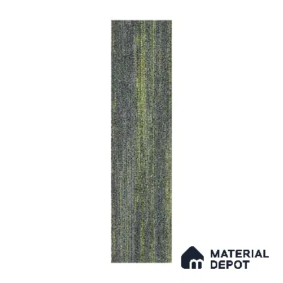 Grey/L.Green 100 x 25 cm Carpet Tile | E+ Backing 100 % Duratron Nylon - 4.9 mm | 10 Year Carpet Wear Warranty