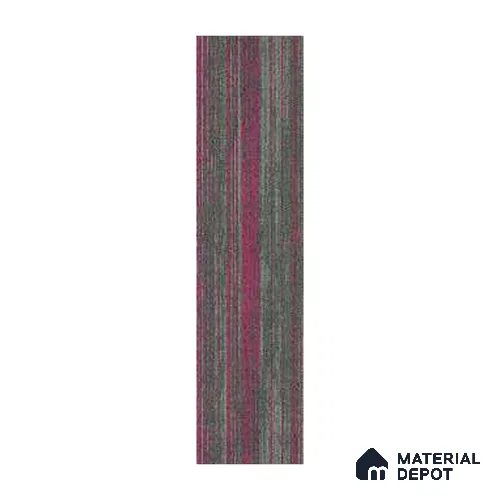 Grey/Purple 100 x 25 cm Carpet Tile | E+ Backing 100 % Duratron Nylon - 4.9 mm | 10 Year Carpet Wear Warranty