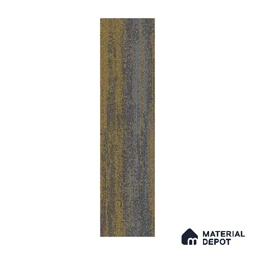 Grey/M.Yellow 100 x 25 cm Carpet Tile | E+ Backing 100 % Duratron Nylon - 4.9 mm | 10 Year Carpet Wear Warranty