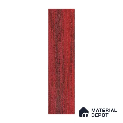 Red Carpet Tile CF 00083 M 25 x 100 cm | E+ Backing 100 % Duratron Nylon - 4.9 mm | 10 Year Carpet Wear Warranty