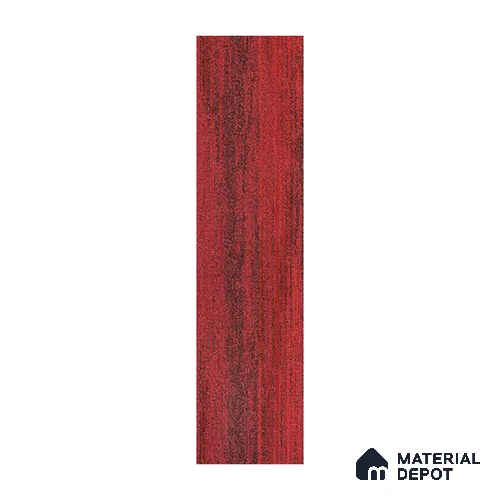 Red Carpet Tile CF 00083 M 25 x 100 cm | E+ Backing 100 % Duratron Nylon - 4.9 mm | 10 Year Carpet Wear Warranty