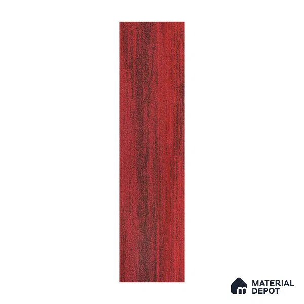 Red Carpet Tile CF 00083 M 25 x 100 cm | E+ Backing 100 % Duratron Nylon - 4.9 mm | 10 Year Carpet Wear Warranty