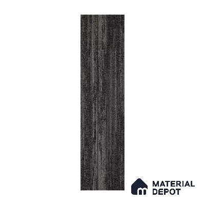 Dark Grey 100 x 25 cm Carpet Tile | E+ Backing 100 % Duratron Nylon - 4.9 mm | 10 Year Carpet Wear Warranty
