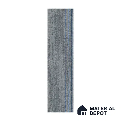 Grey/R.Blue Carpet Tile CF 00083 O 25 x 100 cm | E+ Backing 100 % Duratron Nylon - 4.9 mm | 10 Year Carpet Wear Warranty