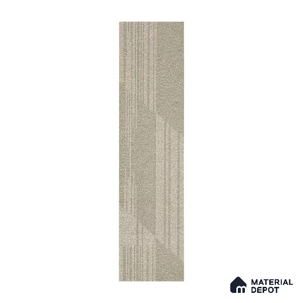 Beige Carpet Tile CF 00100 25 x100 cm | PVC Backing & 100% Solution Dyed Nylon 6 Fibre - 5 mm | 10 Year Carpet Wear Warranty