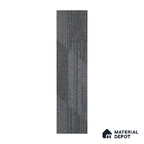 Light Grey Carpet Tile CF 00100 B  25 x100 cm | PVC Backing & 100% Solution Dyed Nylon 6 Fibre - 5 mm | 10 Year Carpet Wear Warranty