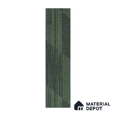 Light Grey/Green Carpet Tile CF 00100 E  25 x100 cm | PVC Backing & 100% Solution Dyed Nylon 6 Fibre - 5 mm | 10 Year Carpet Wear Warranty