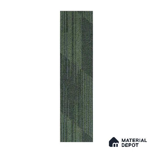 Light Grey/Green Carpet Tile CF 00100 E  25 x100 cm | PVC Backing & 100% Solution Dyed Nylon 6 Fibre - 5 mm | 10 Year Carpet Wear Warranty