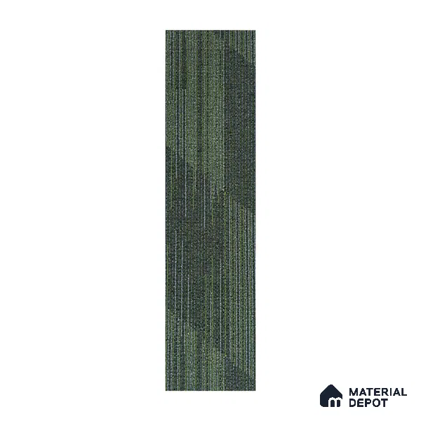 Light Grey/Green Carpet Tile CF 00100 E 25 x100 cm | PVC Backing & 100% Solution Dyed Nylon 6 Fibre - 5 mm | 10 Year Carpet Wear Warranty