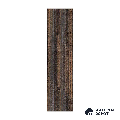 D.Grey/Orange Carpet Tile CF 00100 H  25 x100 cm | PVC Backing & 100% Solution Dyed Nylon 6 Fibre - 5 mm | 10 Year Carpet Wear Warranty