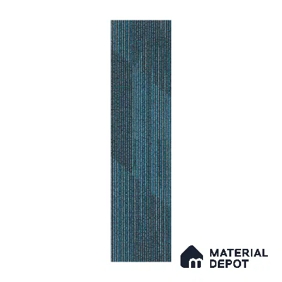 Light Grey/Blue Carpet Tile CF 00100 G  25 x100 cm | PVC Backing & 100% Solution Dyed Nylon 6 Fibre - 5 mm | 10 Year Carpet Wear Warranty