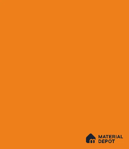 LM 03293 Vivid Orange 8 ft x 4 ft High Gloss Finish Decorative Laminate - 0.8 mm | Suitable for Living Room, Kitchen, Office