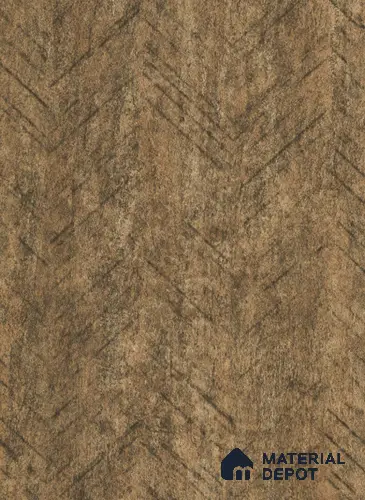 Patterned Look LM 03199 Chevron Brown 8 ft x 4 ft Texture Finish Decorative Laminate - 0.8 mm | Suitable for Bedroom, TV Unit, Wardrobe