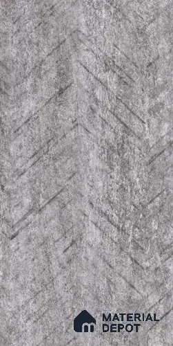Patterned Look LM 03212 Chevron Silver 8 ft x 4 ft Texture Finish Decorative Laminate - 0.8 mm | Suitable for Bedroom, TV Unit, Wardrobe