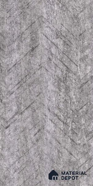 Patterned Look LM 03212 Chevron Silver 8 ft x 4 ft Texture Finish Decorative Laminate - 0.8 mm | Suitable for Bedroom, TV Unit, Wardrobe
